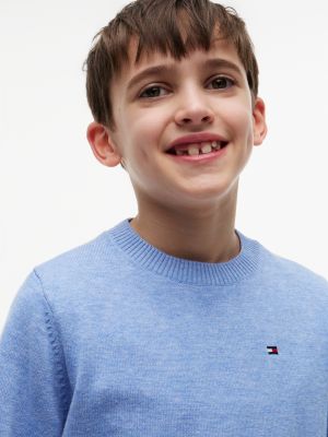 Outline Flag Logo Jersey T-Shirt | White | Tommy Hilfiger