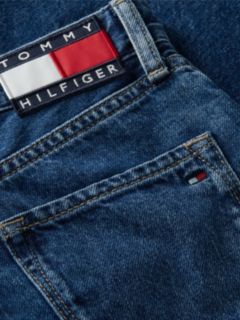 Flag Embroidery Loose Jeans — Blue 6
