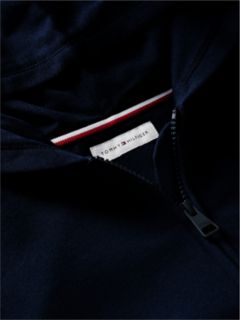Varsity Logo Appliqué Relaxed Zip-Thru Hoody — Blue 6