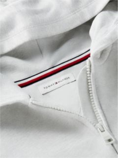Varsity Logo Appliqué Relaxed Zip-Thru Hoody — Grey 6