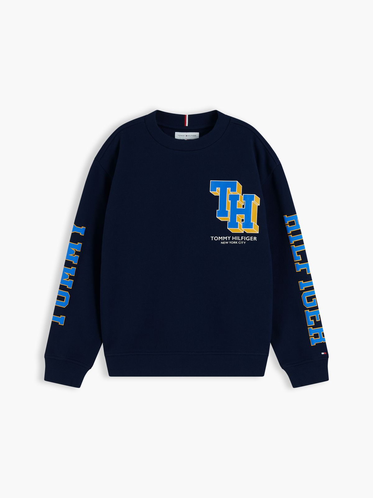 Varsity Logo Relaxed Sweatshirt — Blue