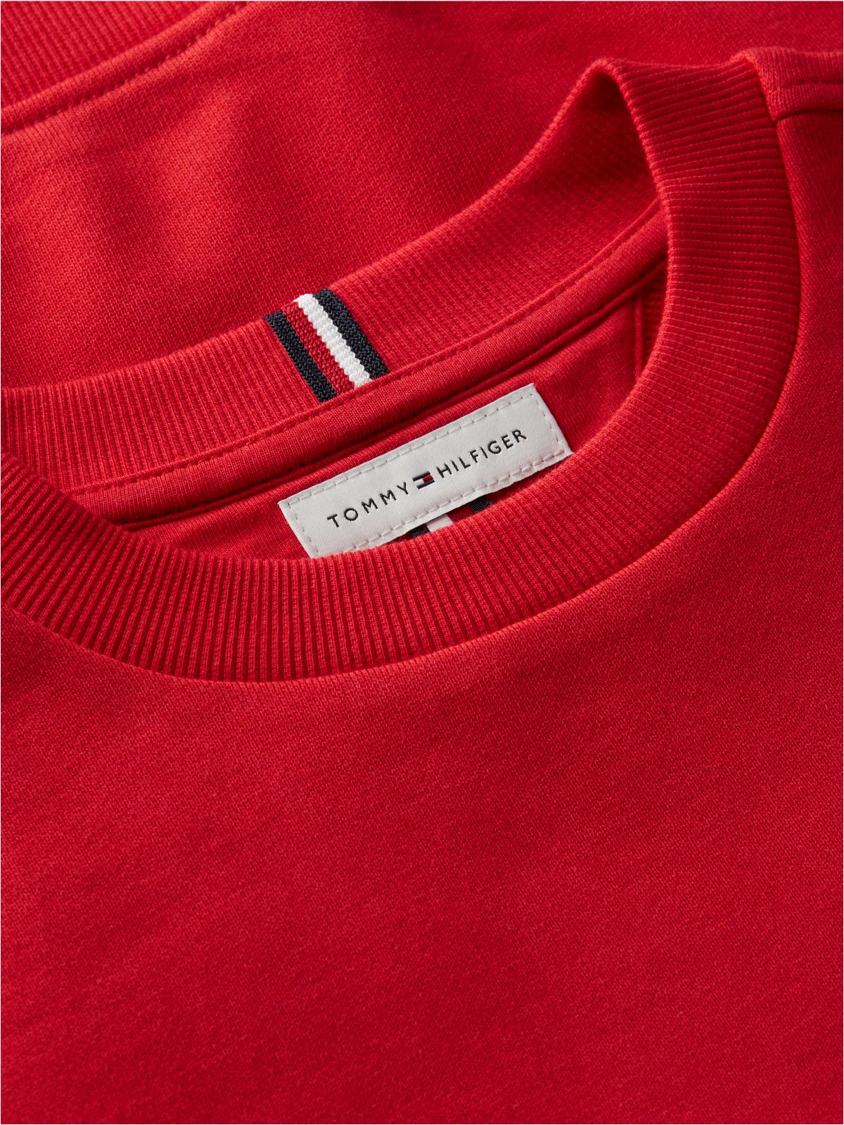 Varsity Logo Relaxed Sweatshirt — Red