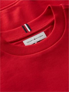 Varsity Logo Relaxed Sweatshirt — Red 6