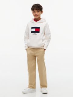 Logo Interlock Knit Hoody — White 2
