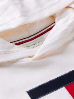 Logo Interlock Knit Hoody — White 6