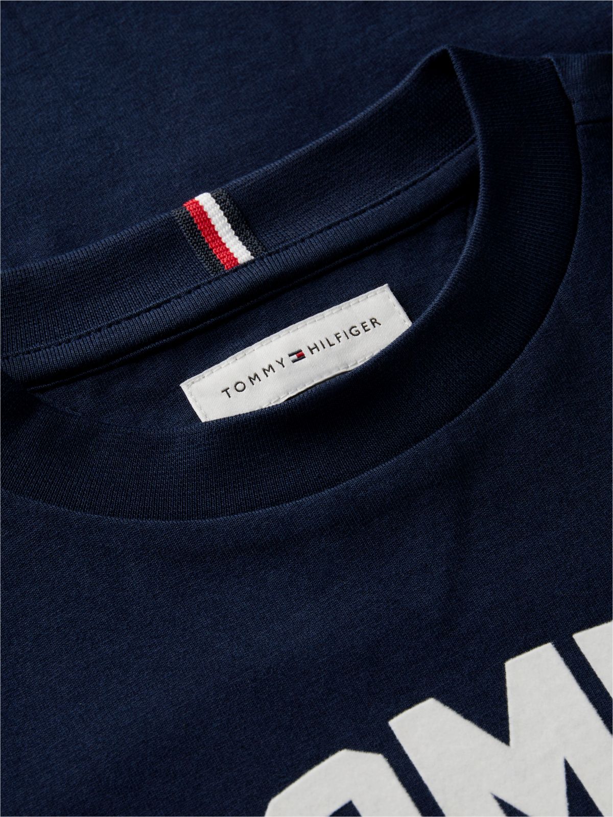 Logo Jersey Relaxed Crew Neck T-Shirt — Blue