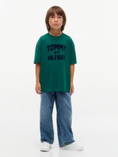 Logo Jersey Relaxed Crew Neck T-Shirt — Green 2
