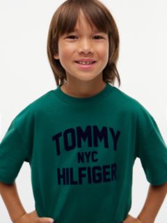 Logo Jersey Relaxed Crew Neck T-Shirt — Green 3