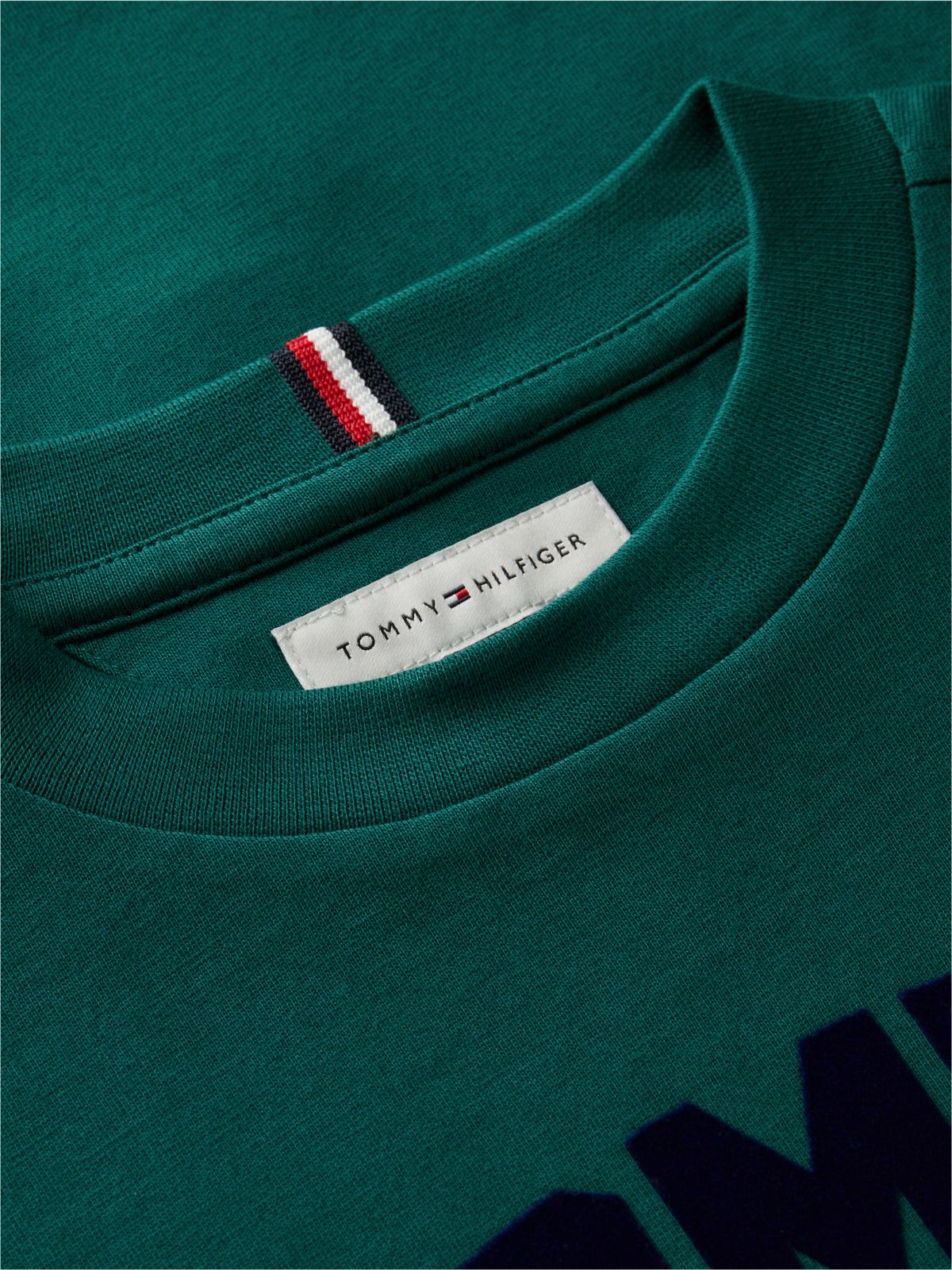 Logo Jersey Relaxed Crew Neck T-Shirt — Green