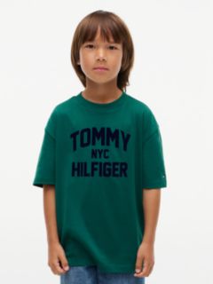 Logo Jersey Relaxed Crew Neck T-Shirt — Green 1