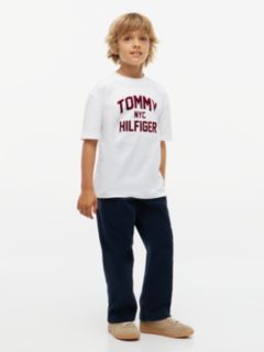 Logo Jersey Relaxed Crew Neck T-Shirt — White 2