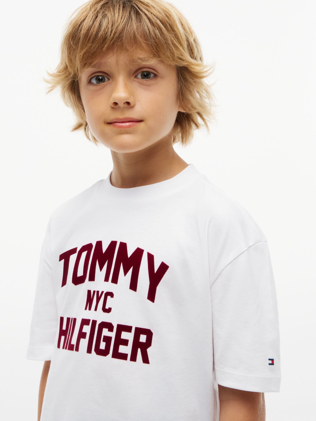 Logo Jersey Relaxed Crew Neck T-Shirt — White