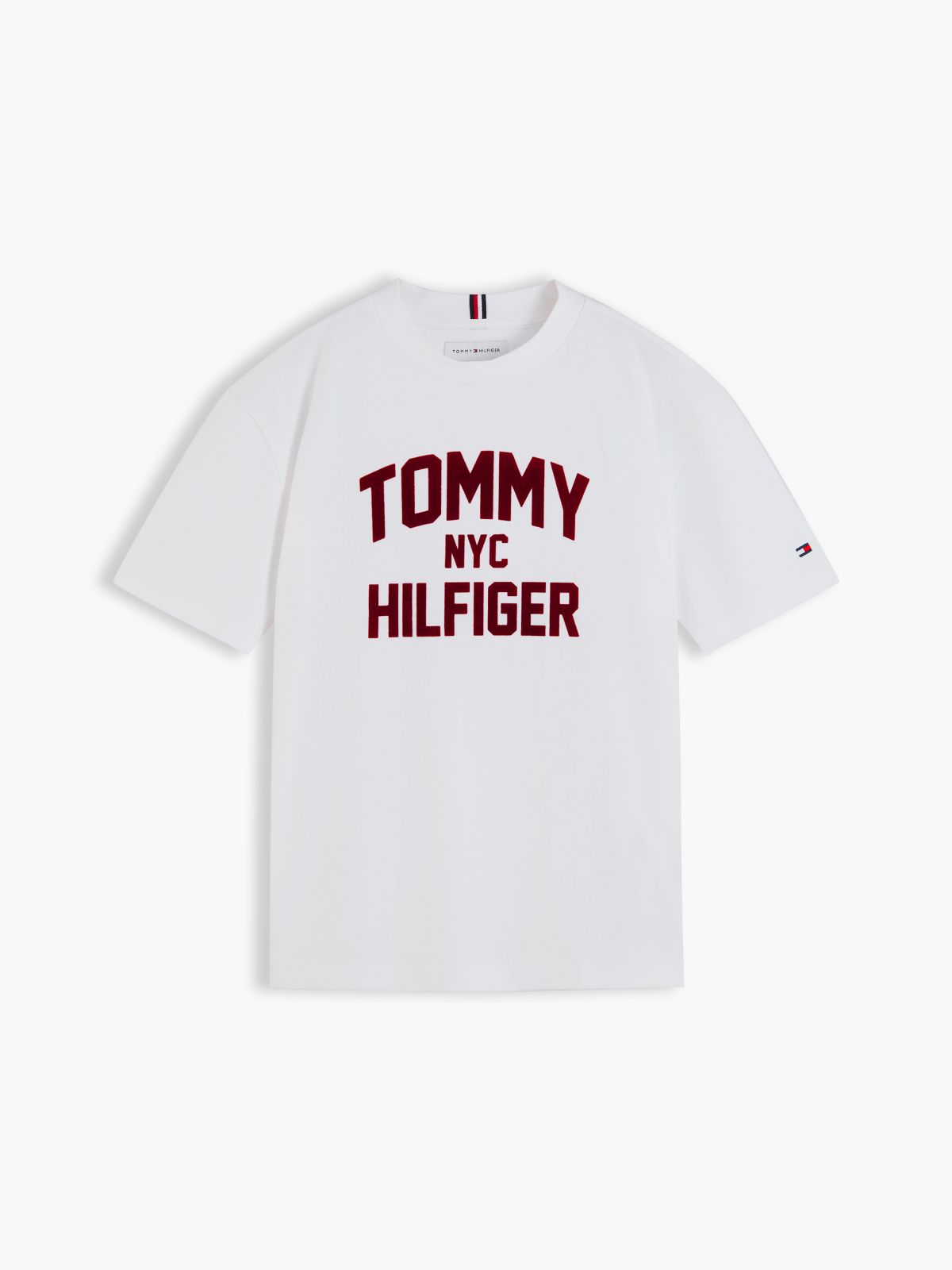 Logo Jersey Relaxed Crew Neck T-Shirt — White