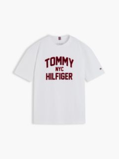 Logo Jersey Relaxed Crew Neck T-Shirt — White 5