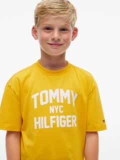 Logo Jersey Relaxed Crew Neck T-Shirt — Yellow 3