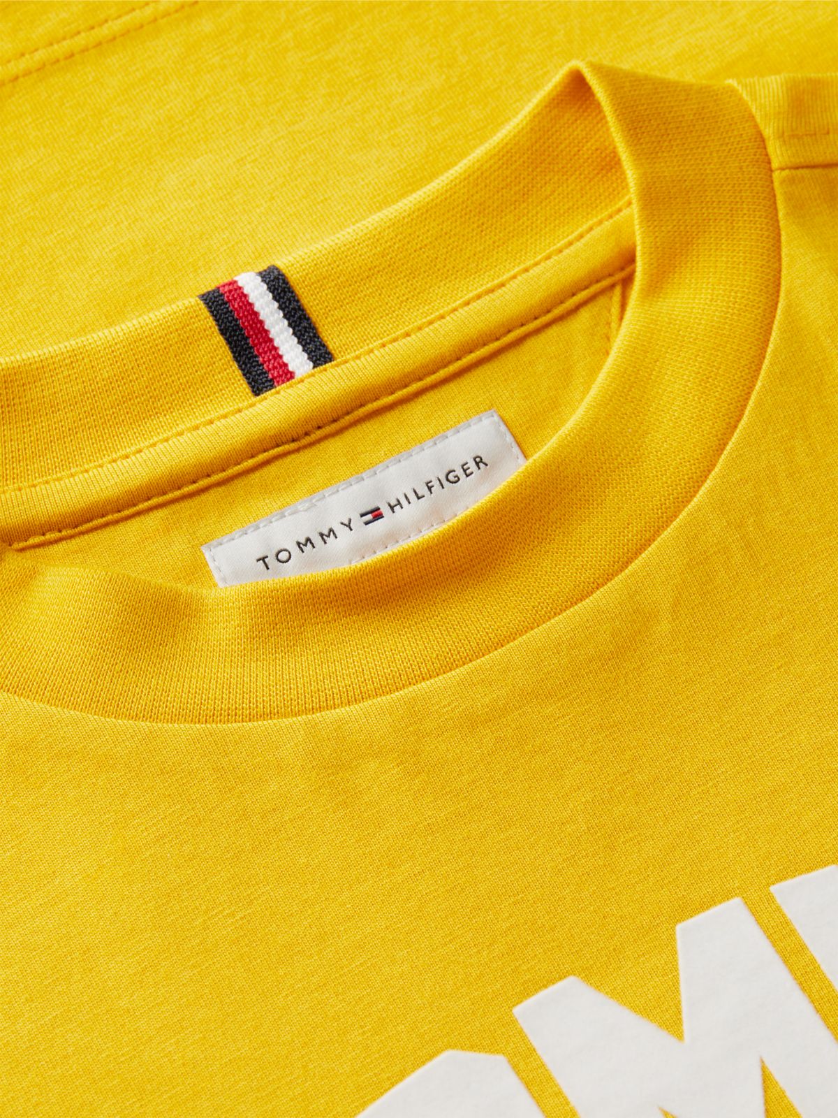 Logo Jersey Relaxed Crew Neck T-Shirt — Yellow