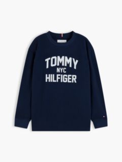 Logo Relaxed Long Sleeve T-Shirt — Blue 5