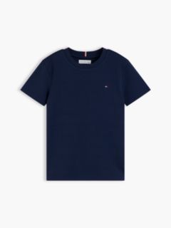 Jacquard Stripe Flag Embroidery T-Shirt — Blue 5