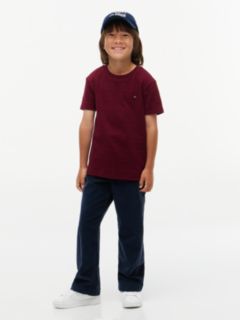 Jacquard Stripe Flag Embroidery T-Shirt — Purple 2