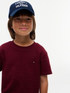 Jacquard Stripe Flag Embroidery T-Shirt — Purple 3