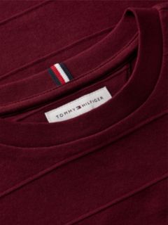 Jacquard Stripe Flag Embroidery T-Shirt — Purple 6