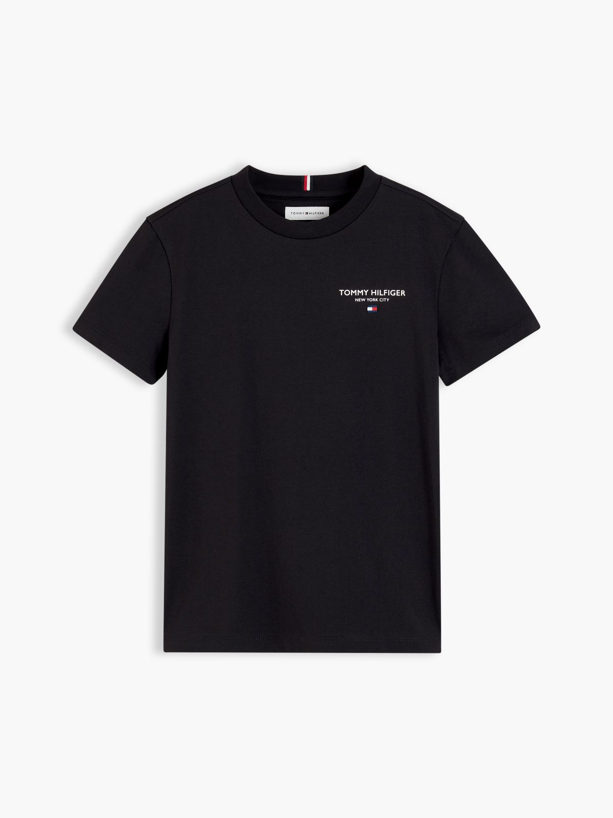 Logo Jersey Crew Neck T-Shirt — Black