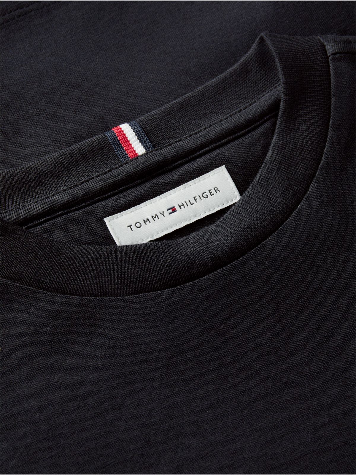 Logo Jersey Crew Neck T-Shirt — Black