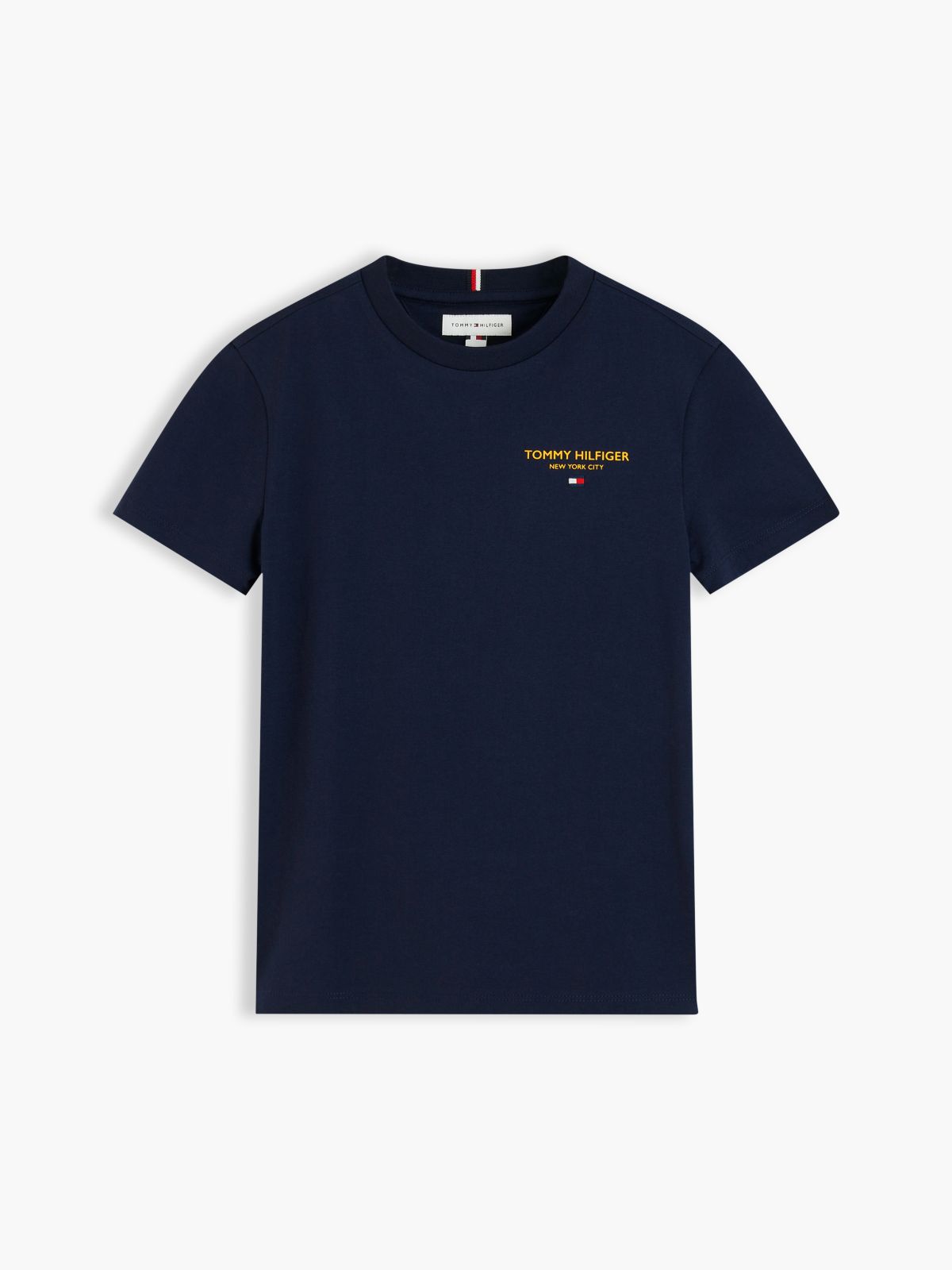 Logo Jersey Crew Neck T-Shirt — Blue