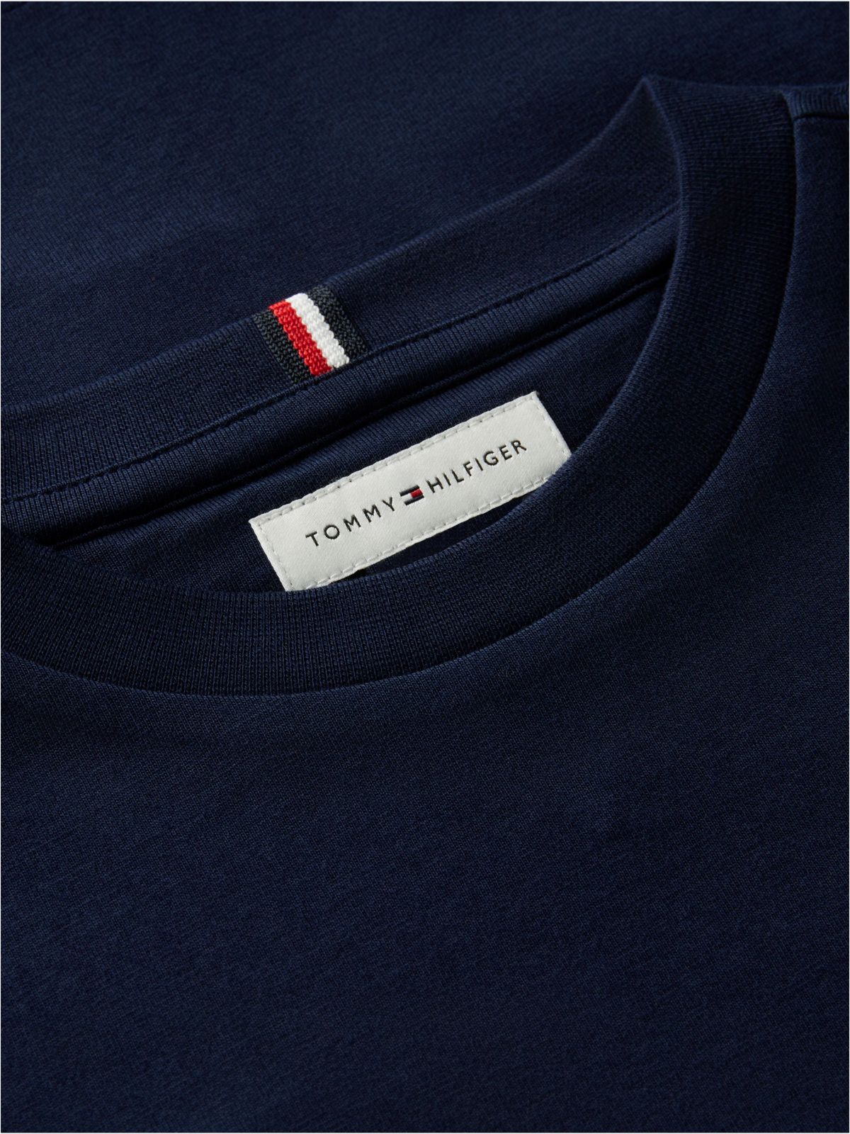 Logo Jersey Crew Neck T-Shirt — Blue