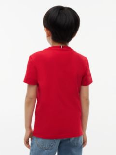 Logo Jersey Crew Neck T-Shirt — Red 4