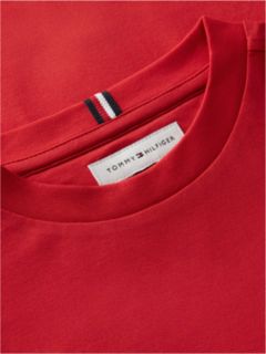 Logo Jersey Crew Neck T-Shirt — Red 6