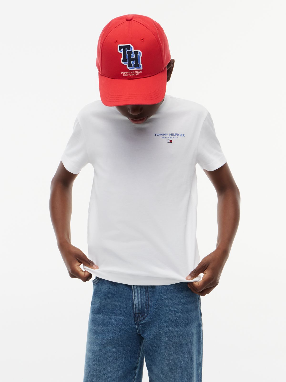 Logo Jersey Crew Neck T-Shirt — White