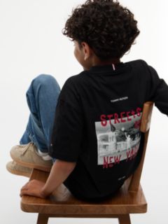Graffiti Logo Relaxed Jersey T-Shirt — Black 3