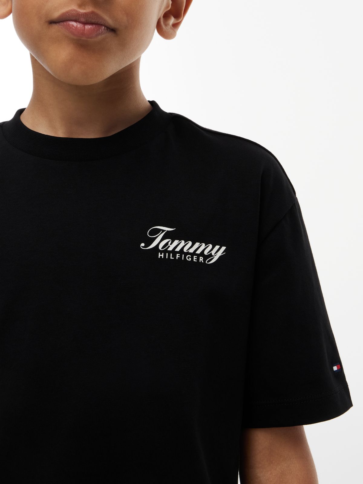 Graffiti Logo Relaxed Jersey T-Shirt — Black