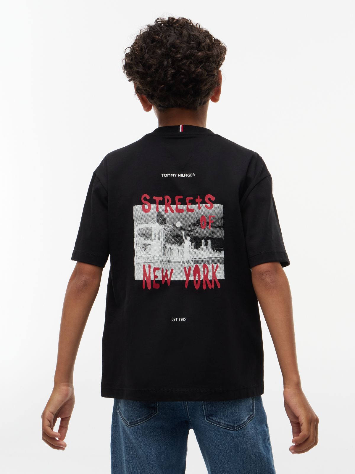 Graffiti Logo Relaxed Jersey T-Shirt — Black