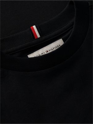black graffiti logo jersey t-shirt for boys tommy hilfiger