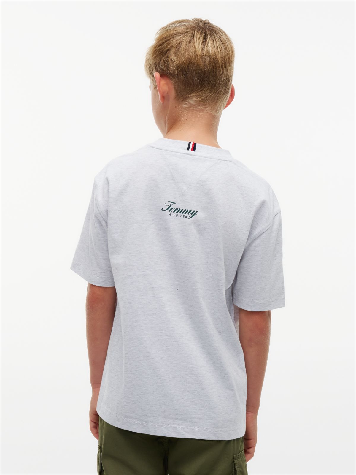 Graffiti Logo Relaxed Jersey T-Shirt — Grey