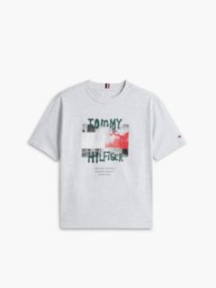 Graffiti Logo Relaxed Jersey T-Shirt — Grey 5