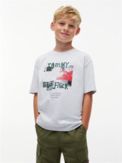Graffiti Logo Relaxed Jersey T-Shirt — Grey 1