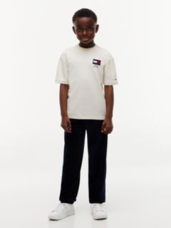 Flag Embroidery Relaxed Crew Neck T-Shirt — Yellow 2