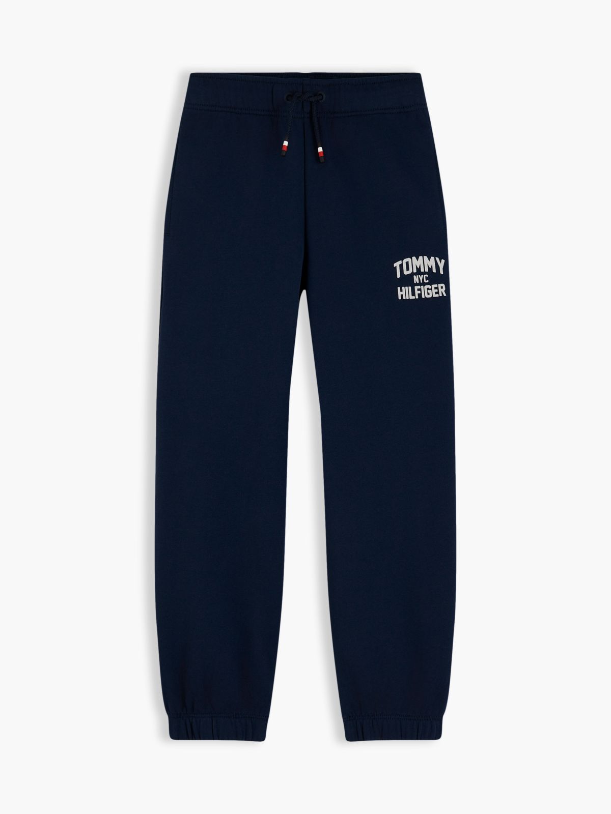 Sueded Logo Joggers — Blue