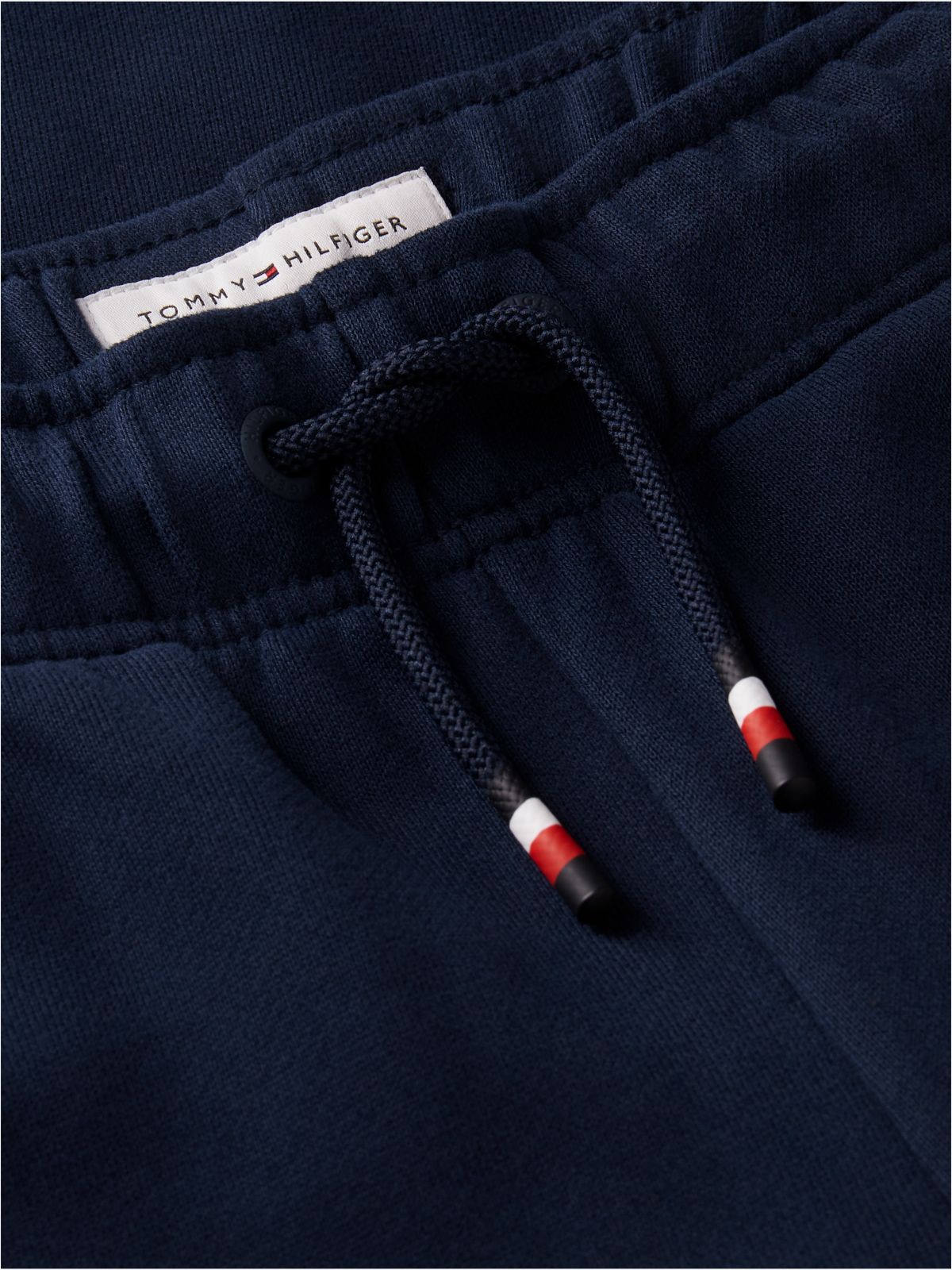 Sueded Logo Joggers — Blue
