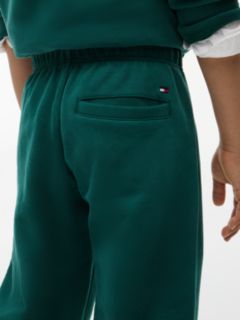 Sueded Logo Joggers — Green 3