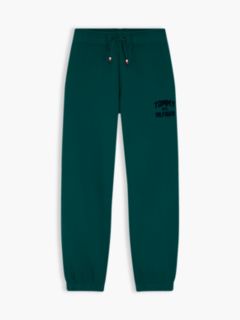 Sueded Logo Joggers — Green 5