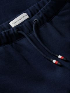 Varsity Logo Appliqué Drawstring Joggers — Blue 6