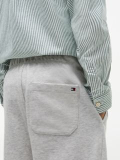 Varsity Logo Appliqué Drawstring Joggers — Grey 3