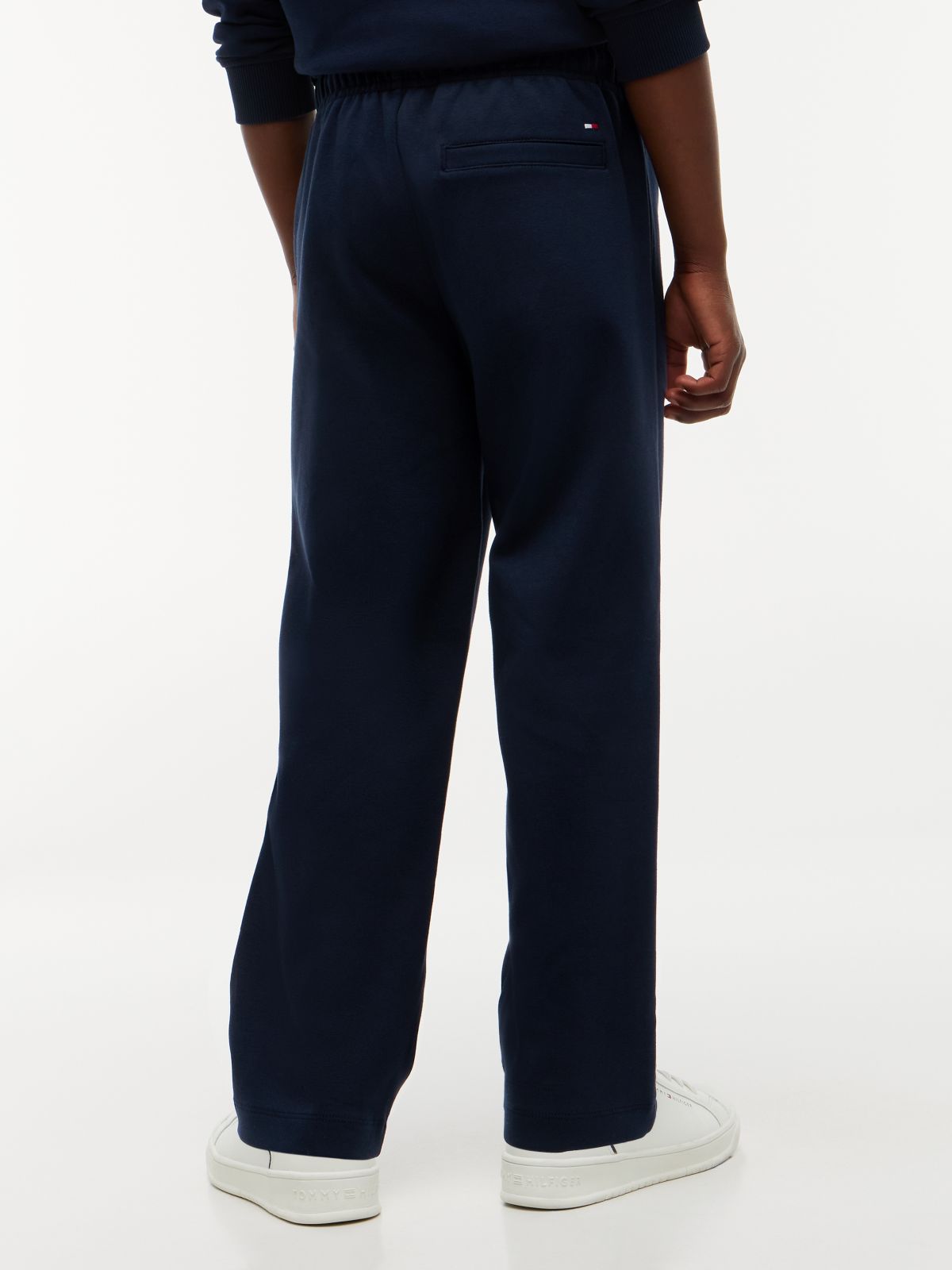 Flag Logo Embroidery Joggers — Blue