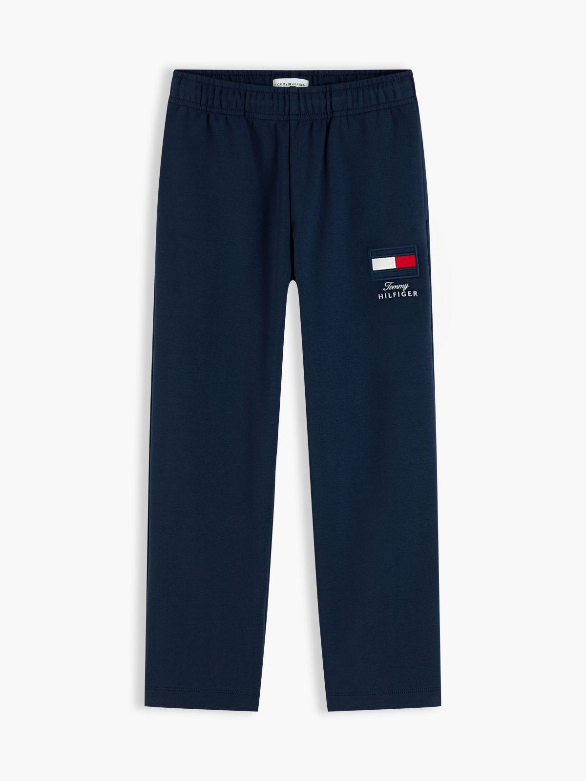 Flag Logo Embroidery Joggers — Blue