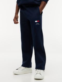 Flag Logo Embroidery Joggers — Blue 1