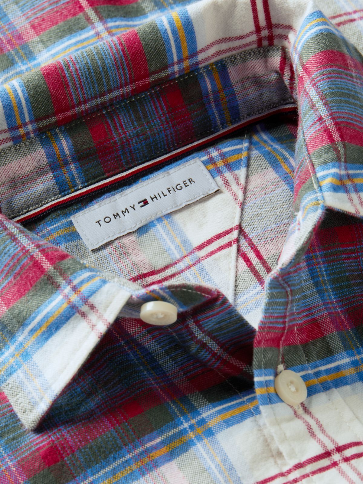 Relaxed Fit Check Shirt — Blue